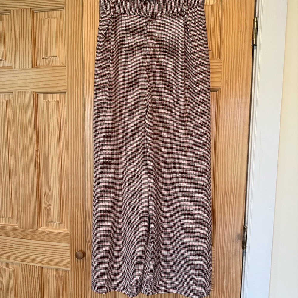 Stylish Plaid Wide-Leg Pants